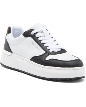 Nine West Calpha Platform Sneaker - White