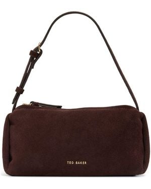 Ted Baker Nicki Suede Shoulder Bag - Purple