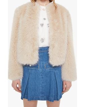 Mother The Polar Opposite Faux Fur Jacket - Blue