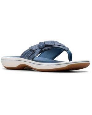 Clarks Breeze Dalia Flip Flop - Blue