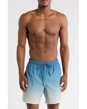 Rainforest Ombrè Swim Trunks - Blue