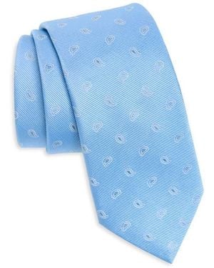 Bonobos Paisley On Silk Twill Ground Tie - Blue