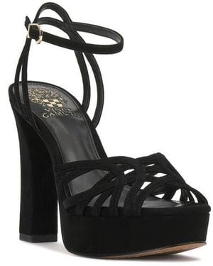 Imagine Vince Camuto Samlee Platform Ankle Strap Sandal - Black