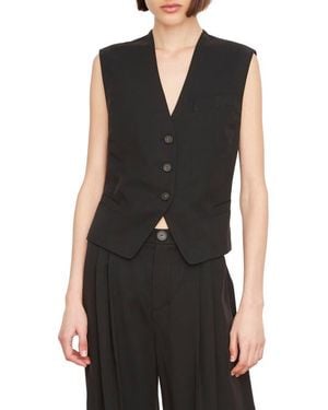 Vince Drapey Tencel Lyocell Vest - Black