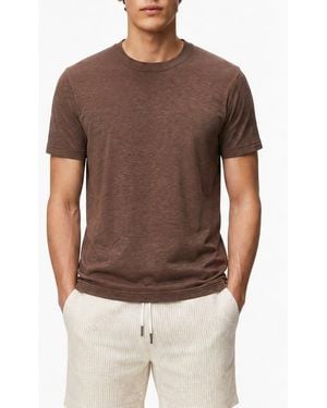 Onia Heavyweight Slub Knit T-Shirt - Brown