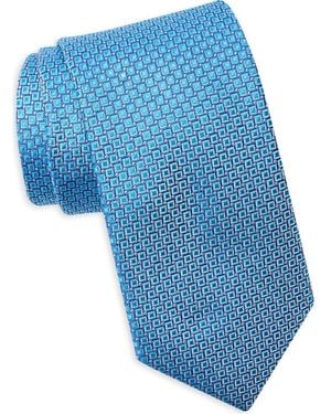 Ted Baker Weller Micro Square Silk Blend Tie - Blue
