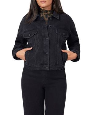 Scotch & Soda Oversized Crop Denim Jacket - Black