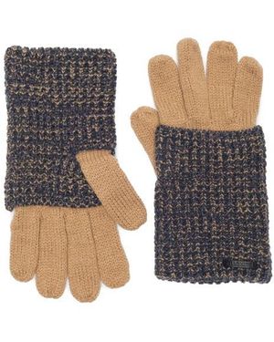 AllSaints Angled Stitch Marled Gloves - Black