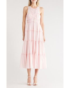 Cinq À Sept Sirrina Ruffle Tiered Dress - Pink