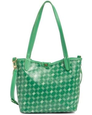 Sam Edelman Harper Monogram Mini Shopper Tote Bag - Green