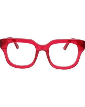 Retrosuperfuture Square Optical Glasses - Red