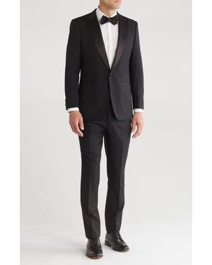 Roberto Cavalli Wool Tuxedo Suit - Black