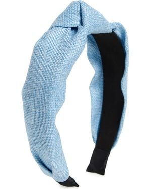 Tasha Top Knot Headband - Blue