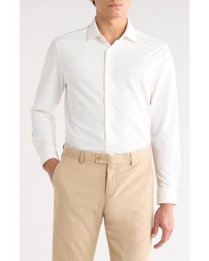 Dylan Park Slim Fit Performance 4-Way Stretch Dress Shirt - White