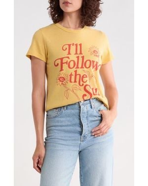 Junk Food The Beatles I'Ll Follow The Sun Graphic Tee - Blue