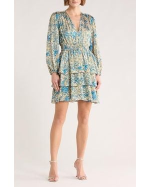 Maje Ritaca Long Sleeve Dress - Blue