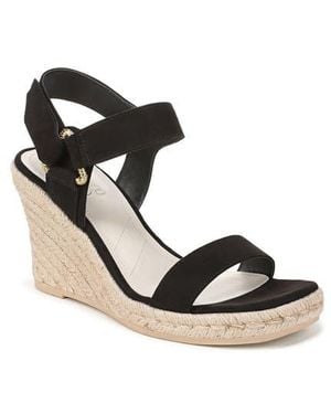 Franco Sarto Nissi Espadrille Wedge Sandal - Black