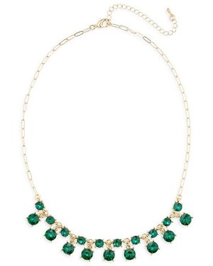 Cara Crystal Stone Necklace - White