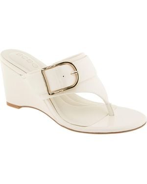 BCBGeneration Seema Wedge Slide Sandal - White
