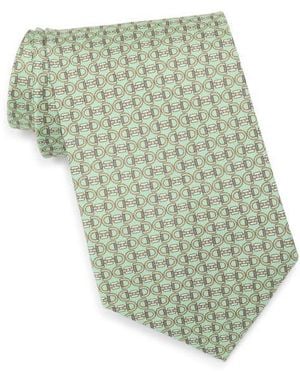 Brooks Brothers Horsebit Silk Tie - Green
