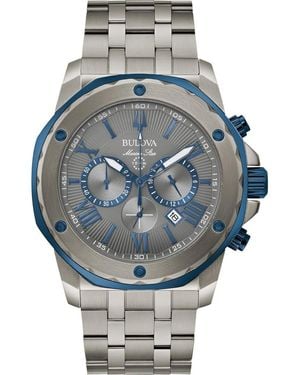 Bulova Chronograph Bracelet Watch, 42Mm - Metallic