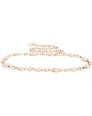 Steve Madden Crystal Chain Belt - Multicolor