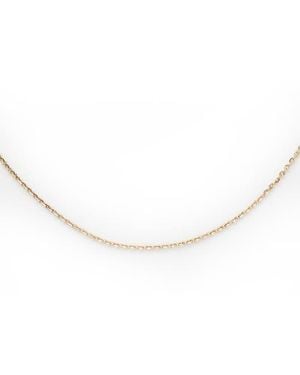 Local Eclectic Solid Simple Glimmer Chain Necklace - White