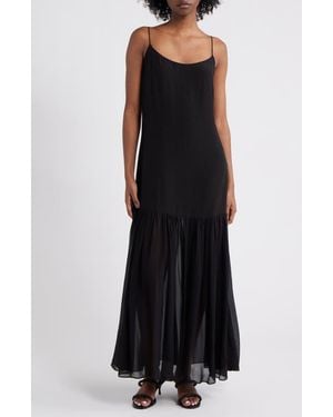 Rails Chandra Sleeveless Ruffle Hem Maxi Dress - Black