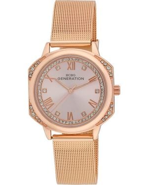 BCBGMAXAZRIA Soho 3 Bracelet Watch - Pink