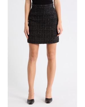 BOSS Viliana Tweed Skirt - Black