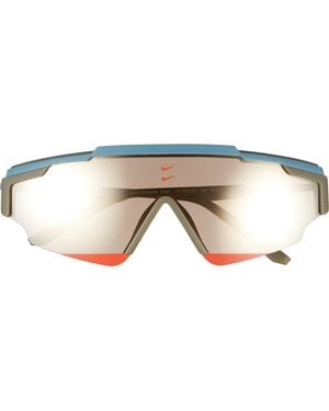 Nike Marquee Edge 64Mm Oversize Shield Sunglasses - Gray