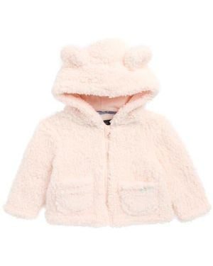 7 For All Mankind Faux Shearling Bear Jacket - Pink