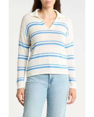 J.McLaughlin Valerie Johnny Collar Sweater - Blue