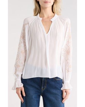 Ramy Brook Sakura Woven Top - White