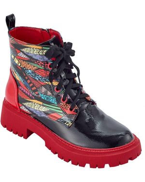 Ninety Union Freeway Lug Sole Combat Boot - Blue