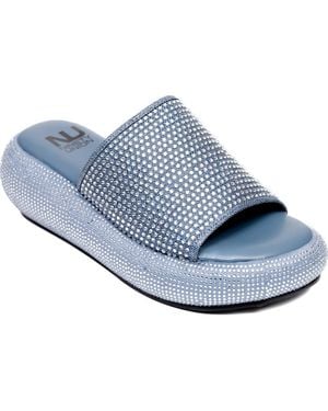 Ninety Union Blingar Slide Sandal - Blue