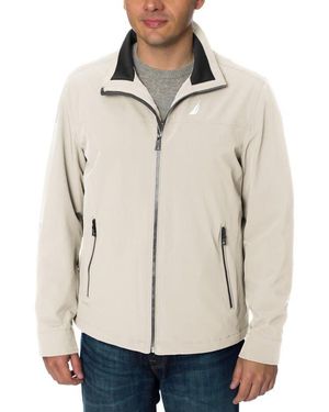Nautica Lightweight Stretch Water Resistant Golf Jacket - Natural