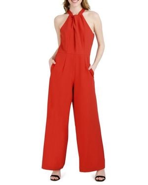 Julia Jordan Halter Neck Jumpsuit - Red