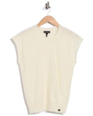 Marc Jacobs Pilled Cap Sleeve Wool Sweater Vest - Natural