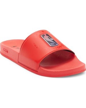 BOSS X Nba Bay It Slide Sandal - Red