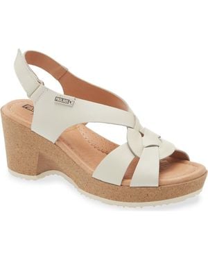 Pikolinos Arenales Wedge Slingback Sandal - Metallic