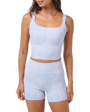 Travis Mathew Moveknit Resilience Crop Tank - Blue