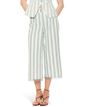 Alexia Admor Lucy Wide Leg Ankle Crop Pants - Multicolor