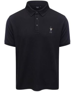 EASTSIDE GOLF Core Embroidered Piqué Polo - Black