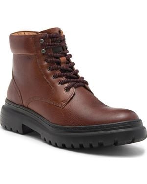 Johnston & Murphy Plain Toe Leather Boots - Brown