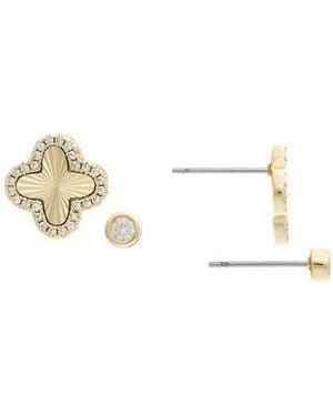 Rivka Friedman Set Of 2 Cubic Zirconia Stud Earrings - Multicolor