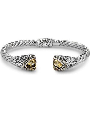 Samuel B. Tipped Bangle - Metallic