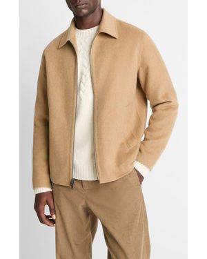 Vince Splittable Wool Blend Jacket - Natural