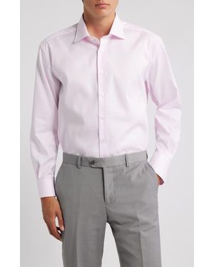 Eterna Cover Modern Fit Non-Iron Cotton Cover Shirt - Gray