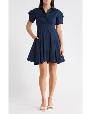 Ted Baker Balloon Sleeve Shirtdress - Blue